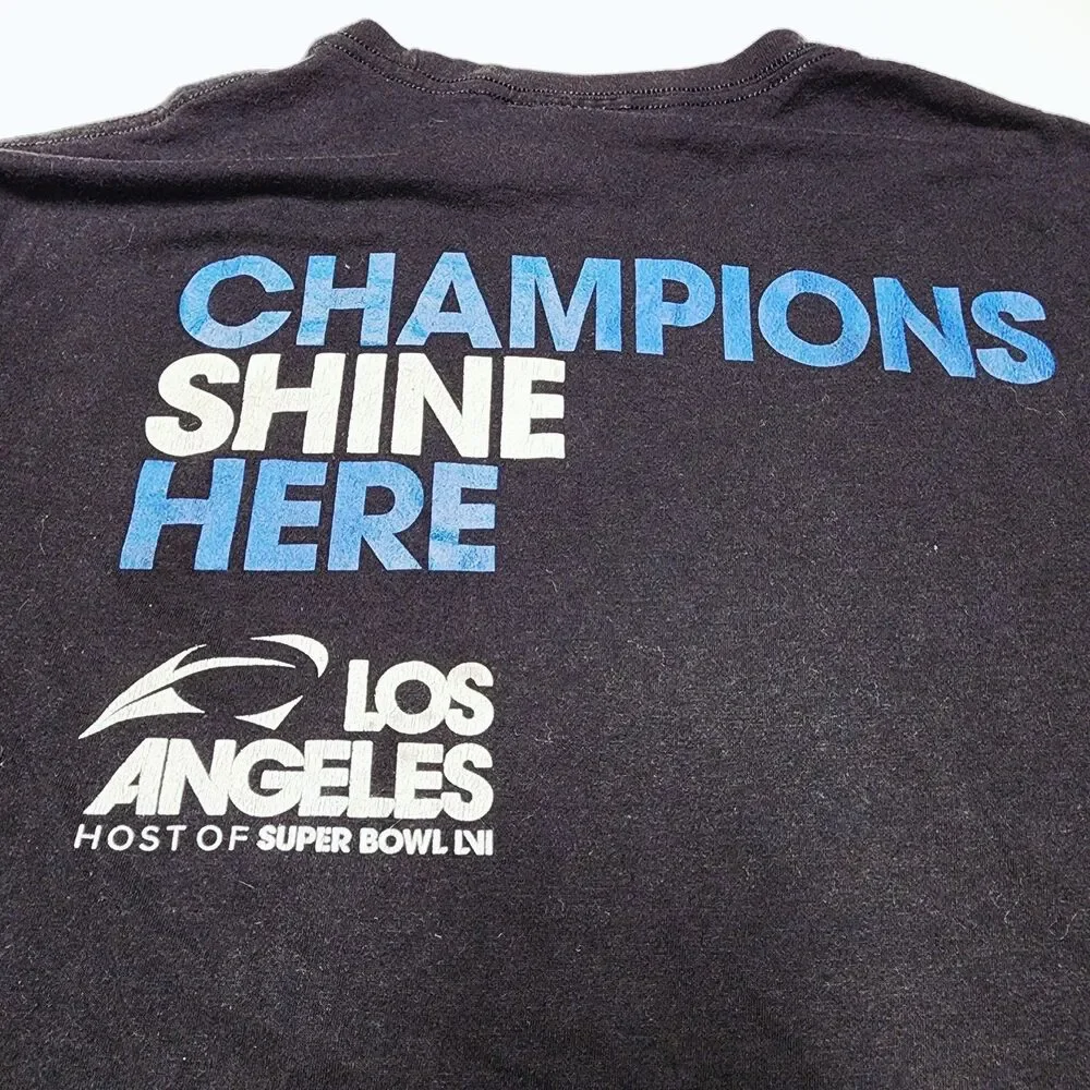 Fanatics Los Angeles Host of Super Bowl LVI NFL Shirt Charcoal XL EUC